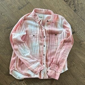 Mudd Pink Plaid Shirt